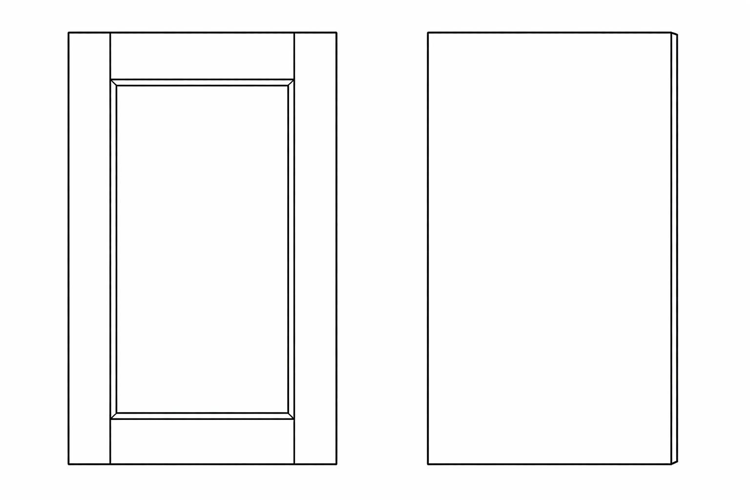 Shaker and Slab Door Styles
